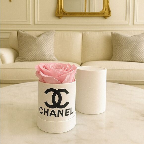 CHANEL White Eternal Rose Floral Accent - Picture 1 of 7